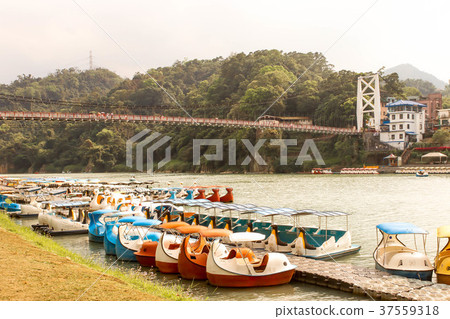 Close up Lanscape Riverside area of Bitan Taipei 37559318