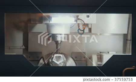 Production of 3D metal detail on the machine at 37559753
