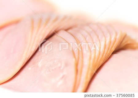Lots of sliced ham 37560085