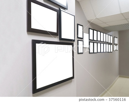 Diplomas and awards in framework hang on the wall Diplomas and awards in framework hang on the wall 37560116