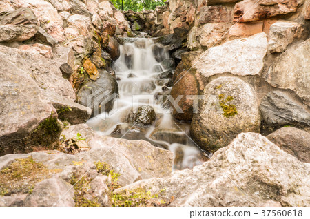 Waterfall among rocks. Riga. Latvia 37560618