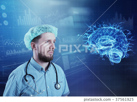 Modern medicine neurology concept 37561925