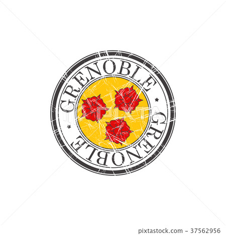 Grenoble city stamp Grenoble city stamp 37562956