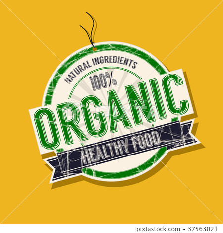 Organic food tag 37563021
