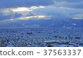 Winter scenery 2 of Nagano city 37563337