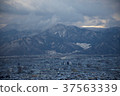 Winter scenery 4 of Nagano city 37563339