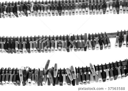 Black and white of lock. 37563588