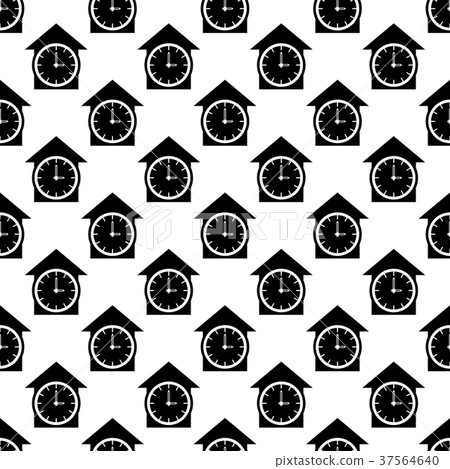 Clock pattern seamless - Stock Illustration [37564640] - PIXTA
