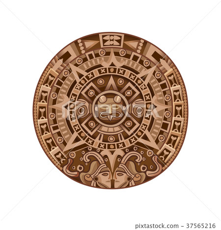 Cartoon Mayan Calendar 37565216