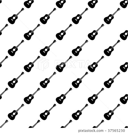 Acoustic guitar pattern seamless - Stock Illustration [37565230] - PIXTA