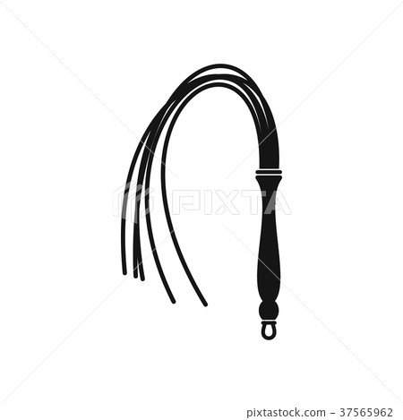 Leather whip icon, simple style Leather whip icon, simple style 37565962