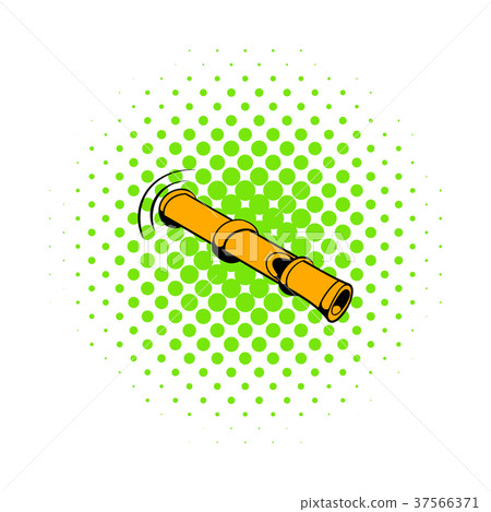 Duck and goose decoy icon, comics style  37566371