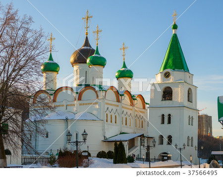 Pechersky monastery at sunset Pechersky monastery at sunset 37566495