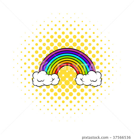 Rainbow icon, comics style 37566536