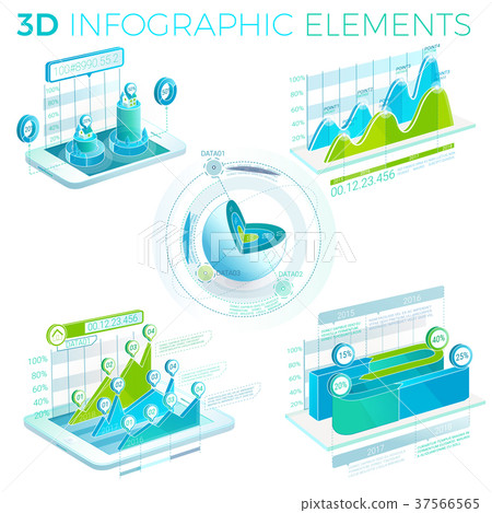 3D Infographic Elements 3D Infographic Elements 37566565