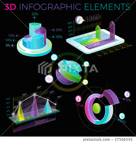 3D Infographic Elements 3D Infographic Elements 37566591