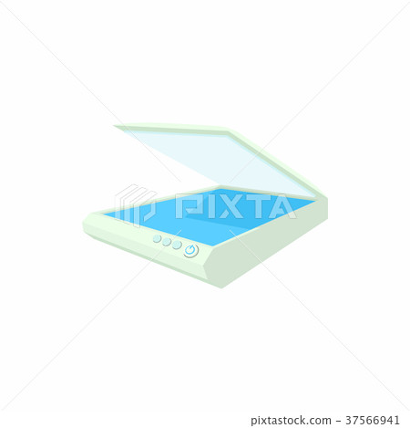 Open scanner icon, cartoon style - Stock Illustration [37566941] - PIXTA