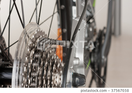 Close up 9-speed Montain bike cassette  37567038