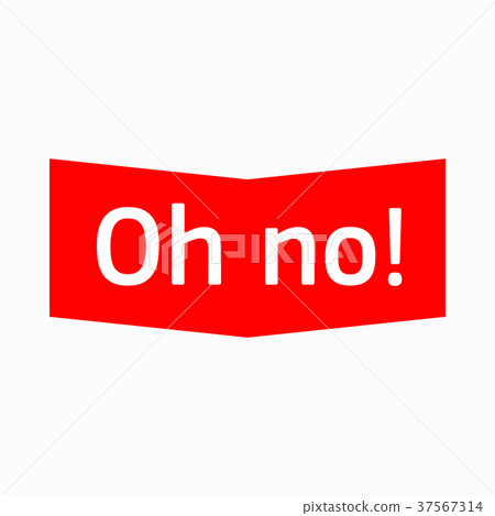 Oh no icon, simple style 37567314