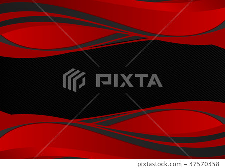 Black and Red wave with copy space,Abstract vector Black and Red wave with copy space,Abstract vector 37570358
