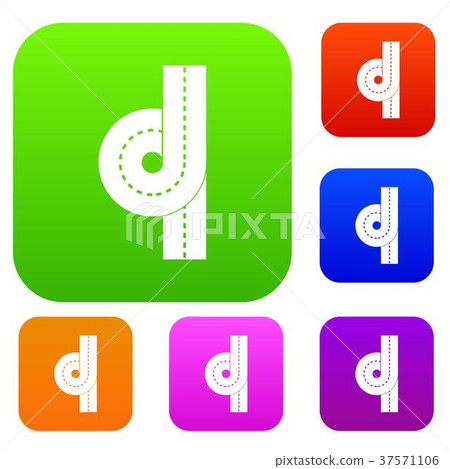 Road junction set color collection Road junction set color collection 37571106