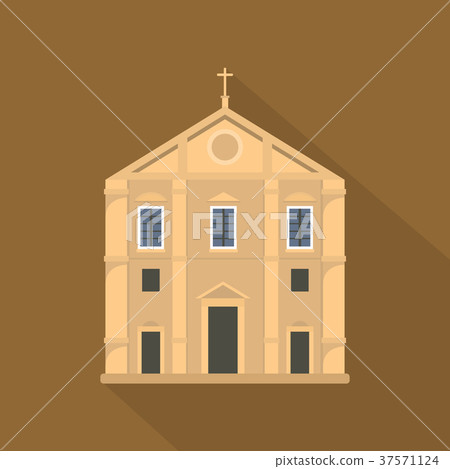 Church icon, flat style Church icon, flat style 37571124