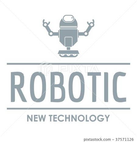 Robotic technology logo, simple gray style Robotic technology logo, simple gray style 37571126