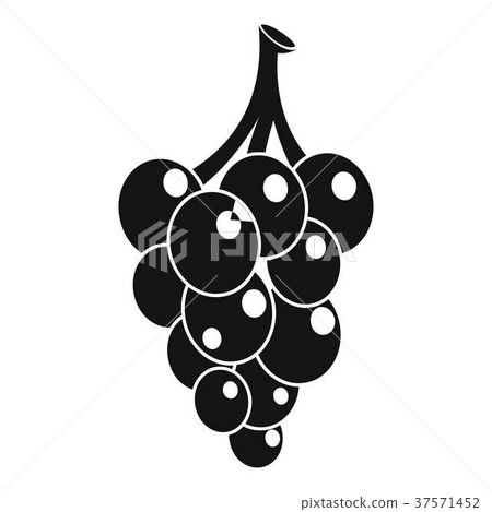 Grape icon, simple style 37571452