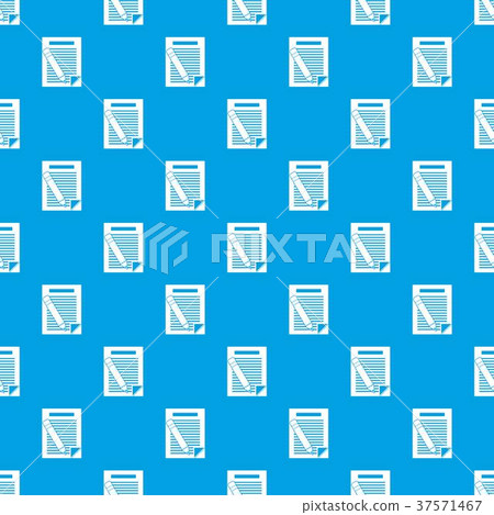 Paper and pencil pattern seamless blue 37571467