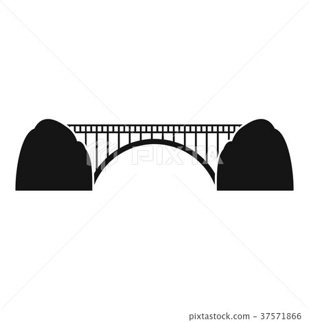 Bridge icon, simple style - Stock Illustration [37571866] - PIXTA