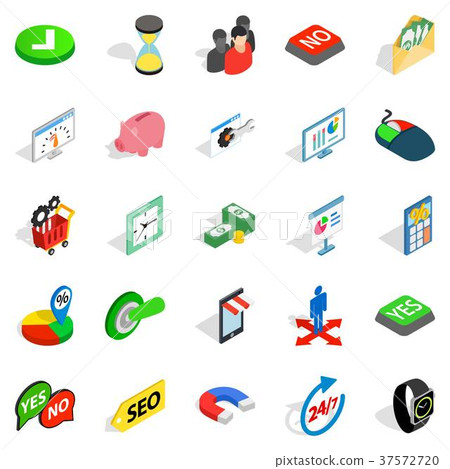 Interchange icons set, isometric style-插圖素材 [37572720] - PIXTA圖庫