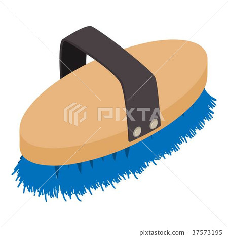 Hair brush icon, isometric style Hair brush icon, isometric style 37573195