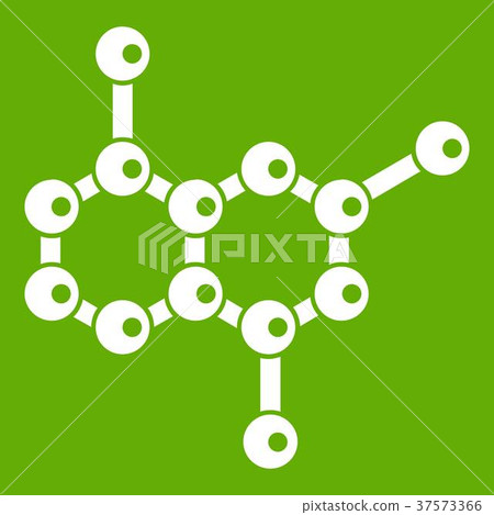 Molecule icon green - Stock Illustration [37573366] - PIXTA