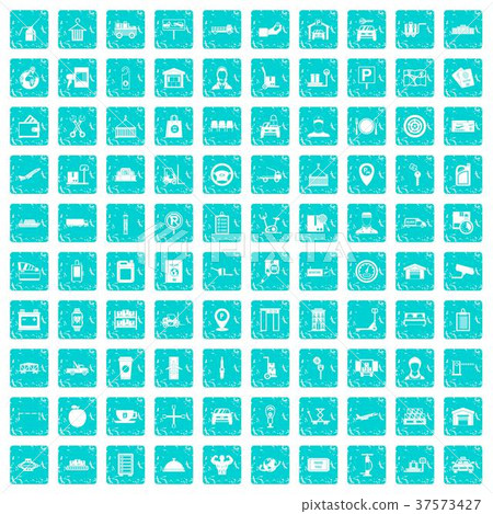 100 loader icons set grunge blue 37573427