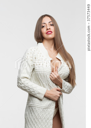 Young beautiful girl shows her gorgeous Breasts 37573449