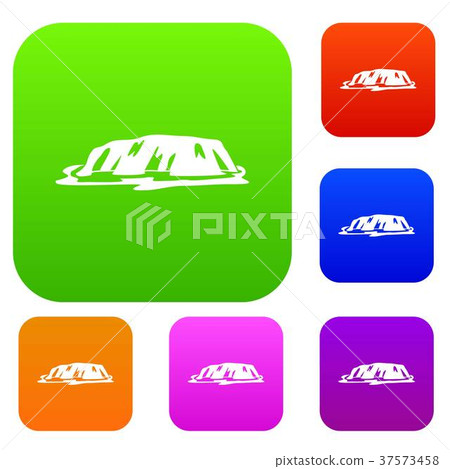 Cliff set color collection Cliff set color collection 37573458