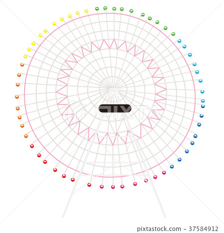 Ferris wheel illustration Ferris wheel illustration 37584912