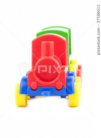 toy train isolated 37586011