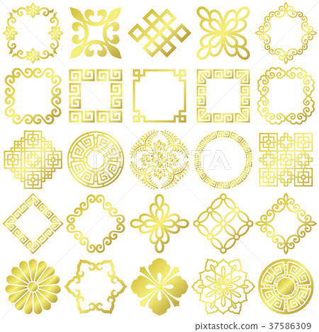 中國廣告圖標黃金 37586309