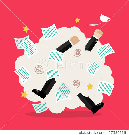 Office workers squabbling at work 37586316