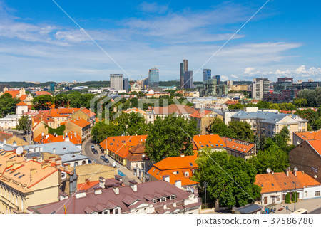Scenic summer view of Old Town from The Bell Tower Scenic summer view of Old Town from The Bell Tower 37586780
