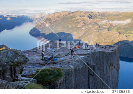Preikestolen or Prekestolen or Preacher's Pulpit Preikestolen or Prekestolen or Preacher's Pulpit 37586888