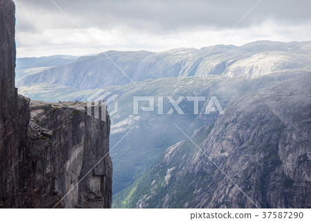 Lysefjorden from the mountain Kjerag Lysefjorden from the mountain Kjerag 37587290