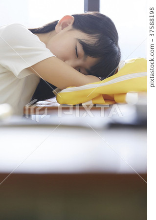 Schoolchild after school classroom girl 37588198