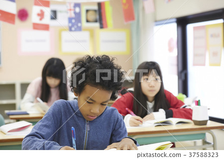 International school class scene International school class scene 37588323