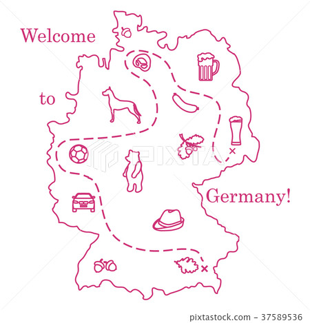 various symbols of Germany Travel and leisure. 37589536
