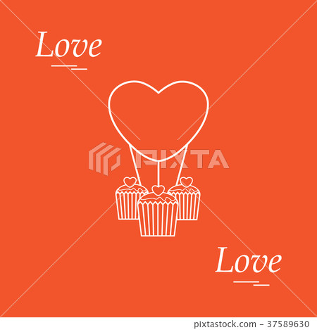 Cute vector illustration of love symbols 37589630