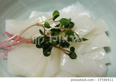 自製的自製土氣nasuko魷魚生魚片 37590411