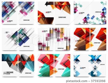 Collection of business annual report brochure Collection of business annual report brochure 37591098