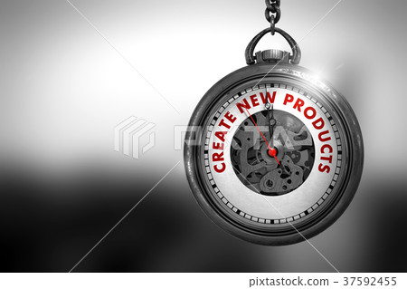 Create New Products on Vintage Watch Face. 3D Create New Products on Vintage Watch Face. 3D 37592455